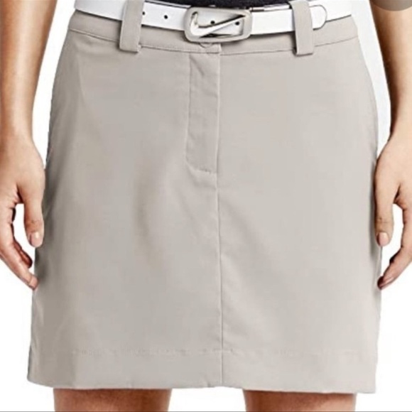 Nike Golf light tan Tour Performance Dri-Fit Golf Skirt sz 14 - Picture 4 of 11